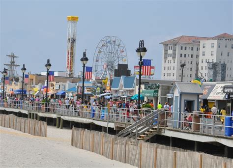 Ocean city nj boardwalk - The original building contained a dancing pavilion, skating rink, bowling alleys, pool room, and refreshment booths. Take a 360 degree virtual stroll on The Ocean City boardwalk. 3 miles long with hotels, restaurants, shops & activities. Trimpers, thrashers, ice cream & more. 